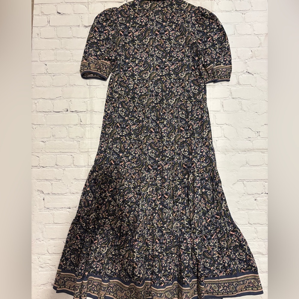 Veronica Beard Black Floral Midi Dress - Picture 10 of 15